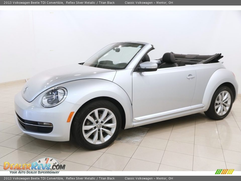 2013 Volkswagen Beetle TDI Convertible Reflex Silver Metallic / Titan Black Photo #4