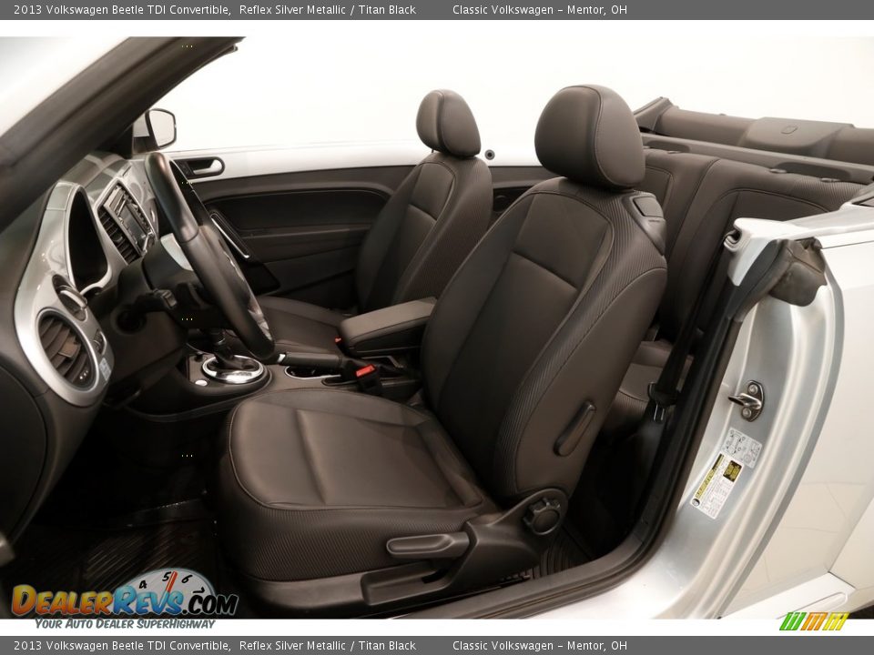 2013 Volkswagen Beetle TDI Convertible Reflex Silver Metallic / Titan Black Photo #6