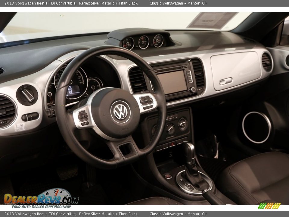 2013 Volkswagen Beetle TDI Convertible Reflex Silver Metallic / Titan Black Photo #7