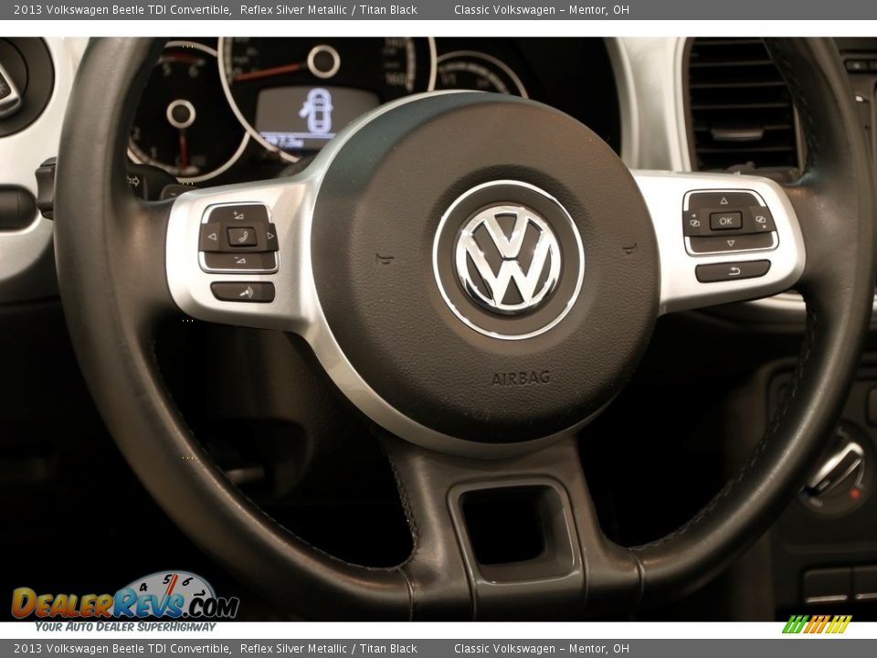 2013 Volkswagen Beetle TDI Convertible Reflex Silver Metallic / Titan Black Photo #8