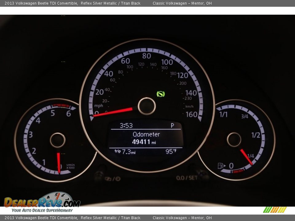 2013 Volkswagen Beetle TDI Convertible Reflex Silver Metallic / Titan Black Photo #9