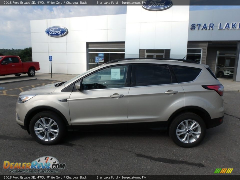 2018 Ford Escape SEL 4WD White Gold / Charcoal Black Photo #9