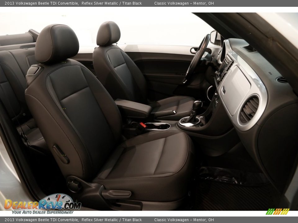 2013 Volkswagen Beetle TDI Convertible Reflex Silver Metallic / Titan Black Photo #21