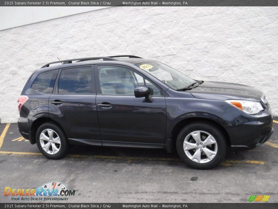 2015 Subaru Forester 2.5i Premium Crystal Black Silica / Gray Photo #2