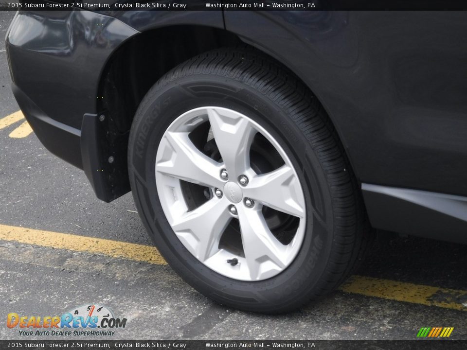 2015 Subaru Forester 2.5i Premium Crystal Black Silica / Gray Photo #3