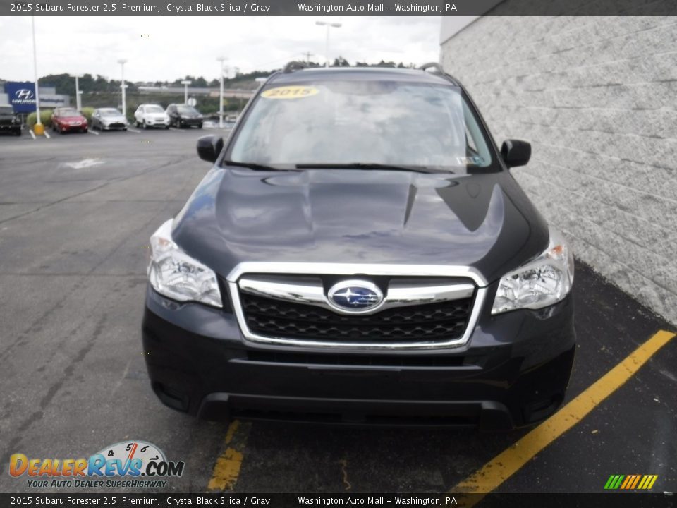 2015 Subaru Forester 2.5i Premium Crystal Black Silica / Gray Photo #5