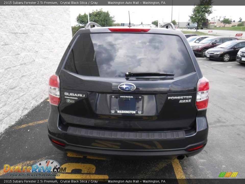 2015 Subaru Forester 2.5i Premium Crystal Black Silica / Gray Photo #8