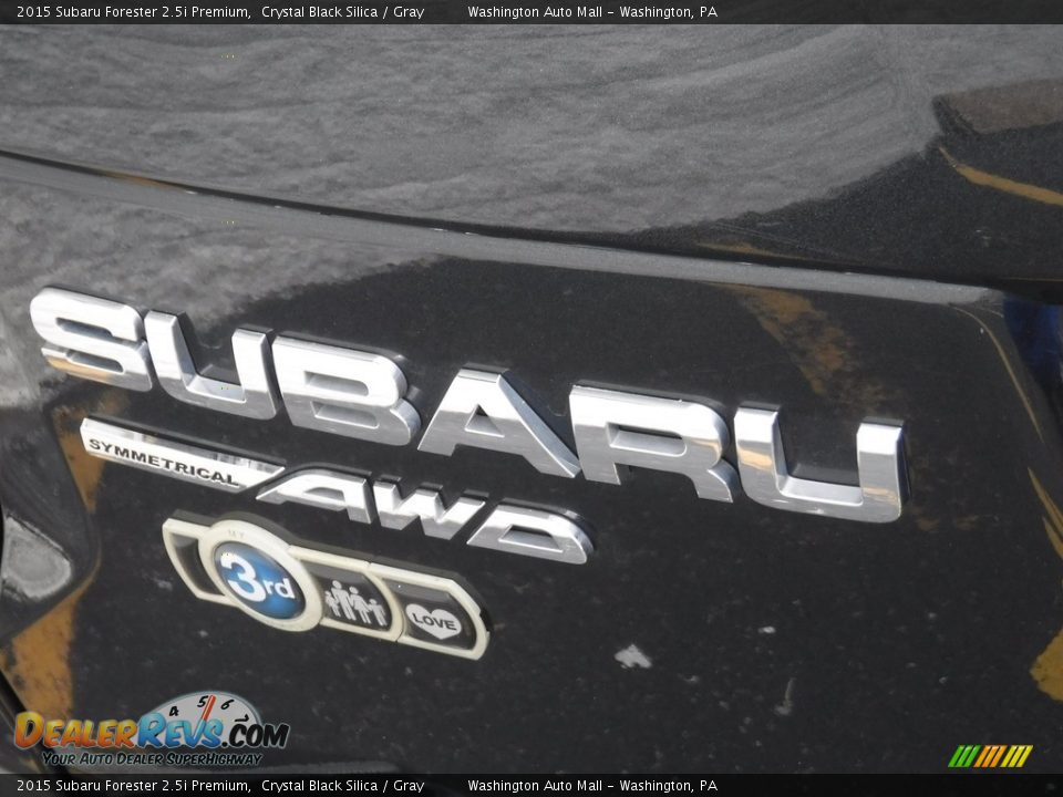 2015 Subaru Forester 2.5i Premium Crystal Black Silica / Gray Photo #11