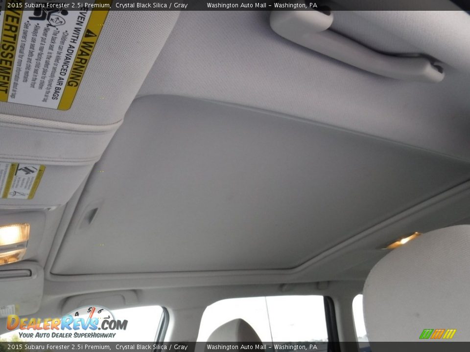 2015 Subaru Forester 2.5i Premium Crystal Black Silica / Gray Photo #12