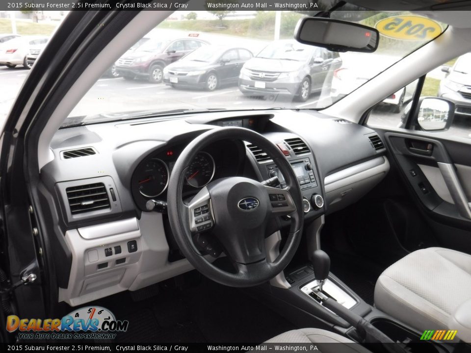 2015 Subaru Forester 2.5i Premium Crystal Black Silica / Gray Photo #13