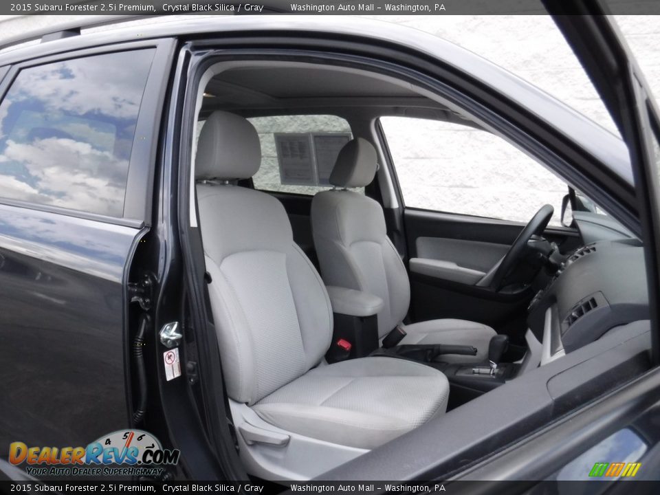 2015 Subaru Forester 2.5i Premium Crystal Black Silica / Gray Photo #14