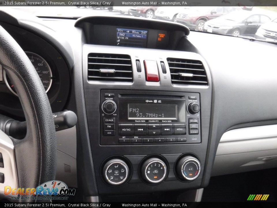 2015 Subaru Forester 2.5i Premium Crystal Black Silica / Gray Photo #16