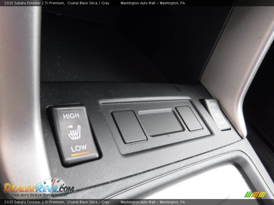 2015 Subaru Forester 2.5i Premium Crystal Black Silica / Gray Photo #18