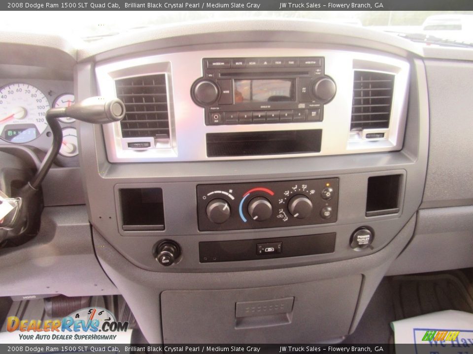 2008 Dodge Ram 1500 SLT Quad Cab Brilliant Black Crystal Pearl / Medium Slate Gray Photo #19
