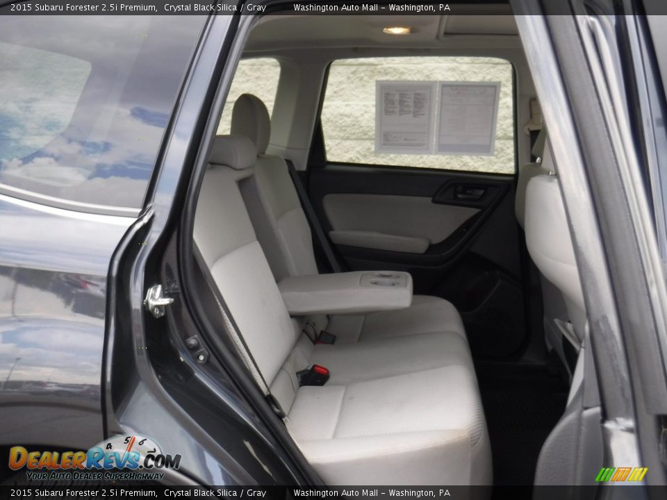 2015 Subaru Forester 2.5i Premium Crystal Black Silica / Gray Photo #22