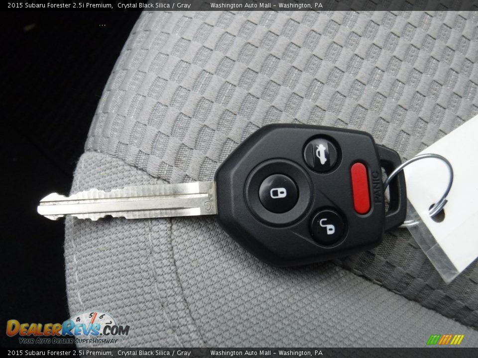 2015 Subaru Forester 2.5i Premium Crystal Black Silica / Gray Photo #23