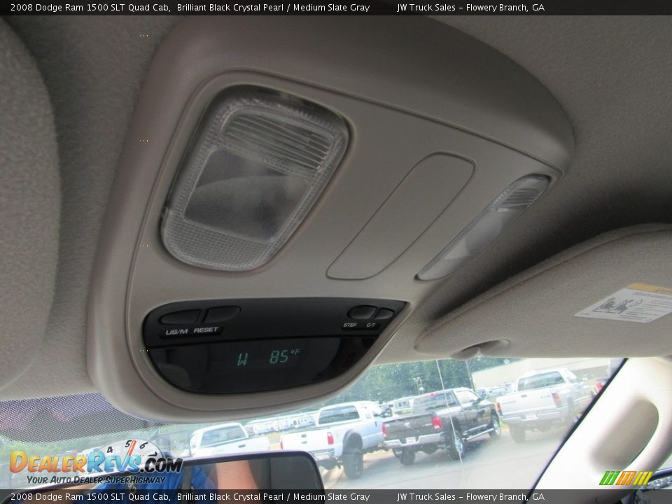 2008 Dodge Ram 1500 SLT Quad Cab Brilliant Black Crystal Pearl / Medium Slate Gray Photo #21
