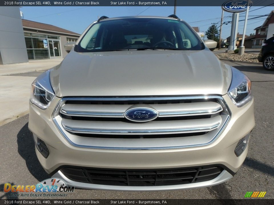 2018 Ford Escape SEL 4WD White Gold / Charcoal Black Photo #2