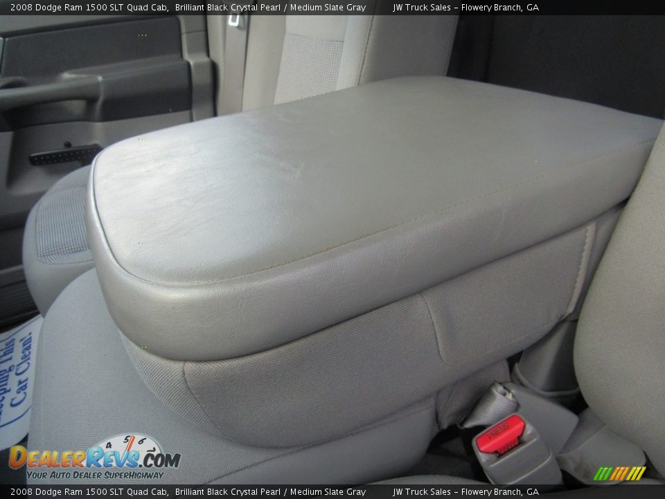 2008 Dodge Ram 1500 SLT Quad Cab Brilliant Black Crystal Pearl / Medium Slate Gray Photo #23