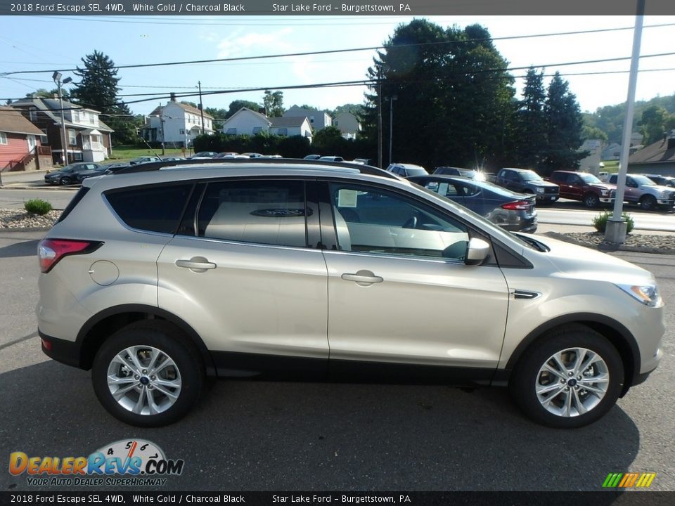 2018 Ford Escape SEL 4WD White Gold / Charcoal Black Photo #4