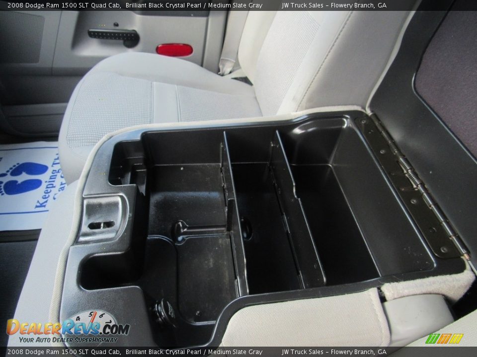 2008 Dodge Ram 1500 SLT Quad Cab Brilliant Black Crystal Pearl / Medium Slate Gray Photo #24