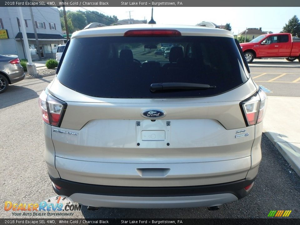 2018 Ford Escape SEL 4WD White Gold / Charcoal Black Photo #6