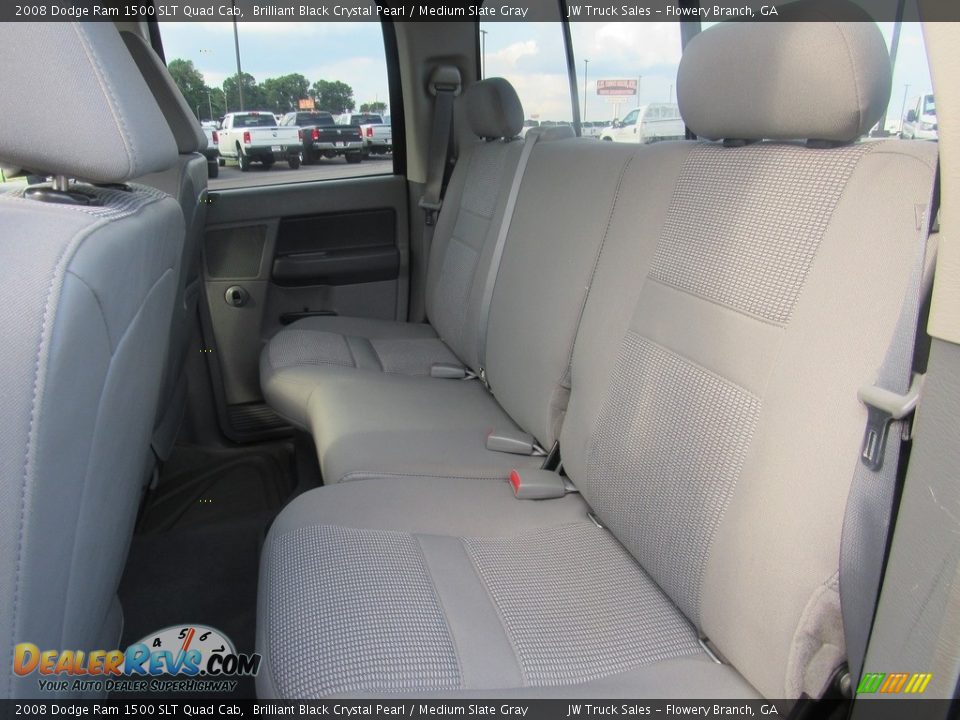2008 Dodge Ram 1500 SLT Quad Cab Brilliant Black Crystal Pearl / Medium Slate Gray Photo #26