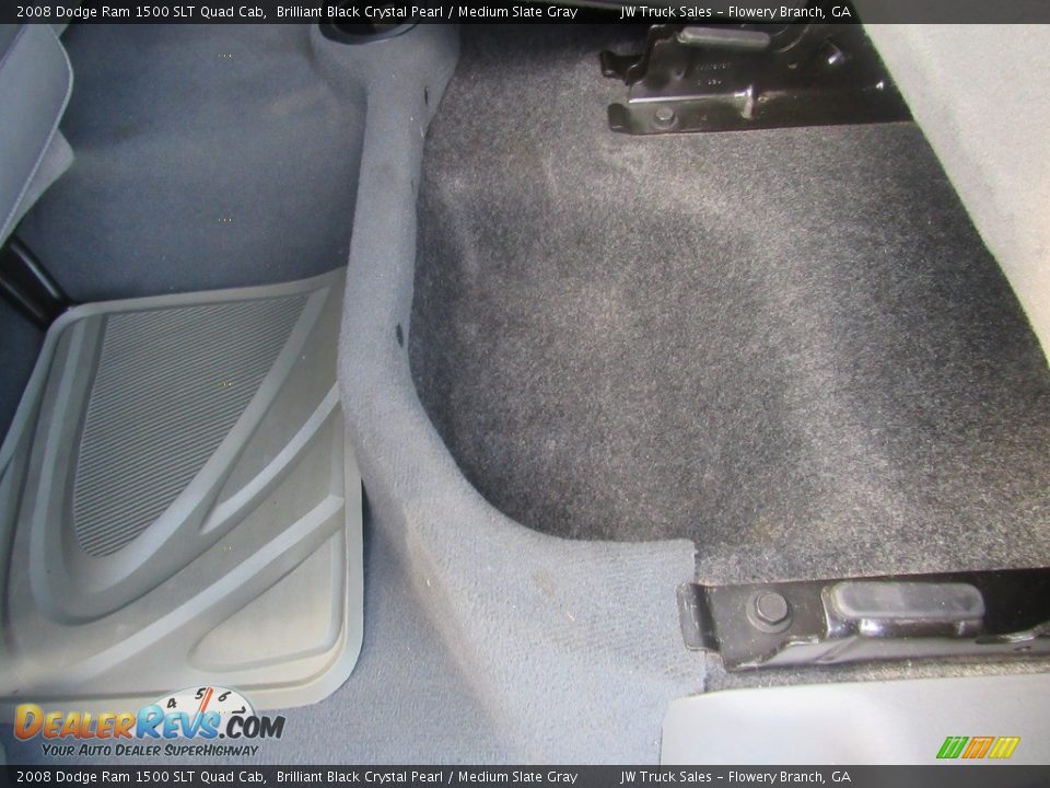2008 Dodge Ram 1500 SLT Quad Cab Brilliant Black Crystal Pearl / Medium Slate Gray Photo #27