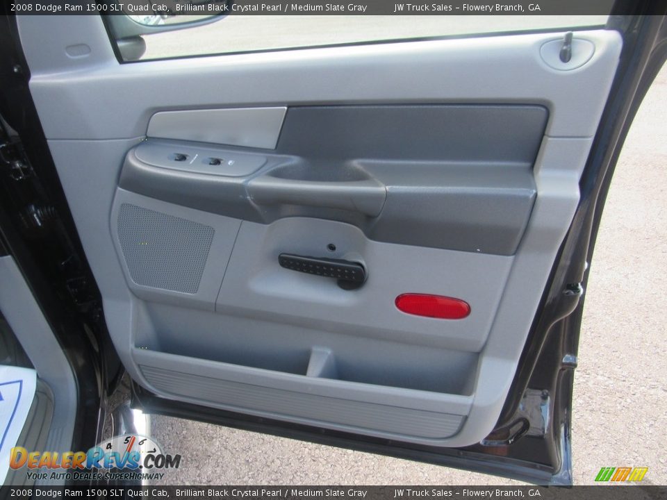 2008 Dodge Ram 1500 SLT Quad Cab Brilliant Black Crystal Pearl / Medium Slate Gray Photo #30