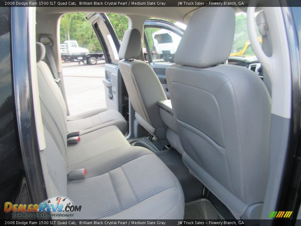 2008 Dodge Ram 1500 SLT Quad Cab Brilliant Black Crystal Pearl / Medium Slate Gray Photo #32