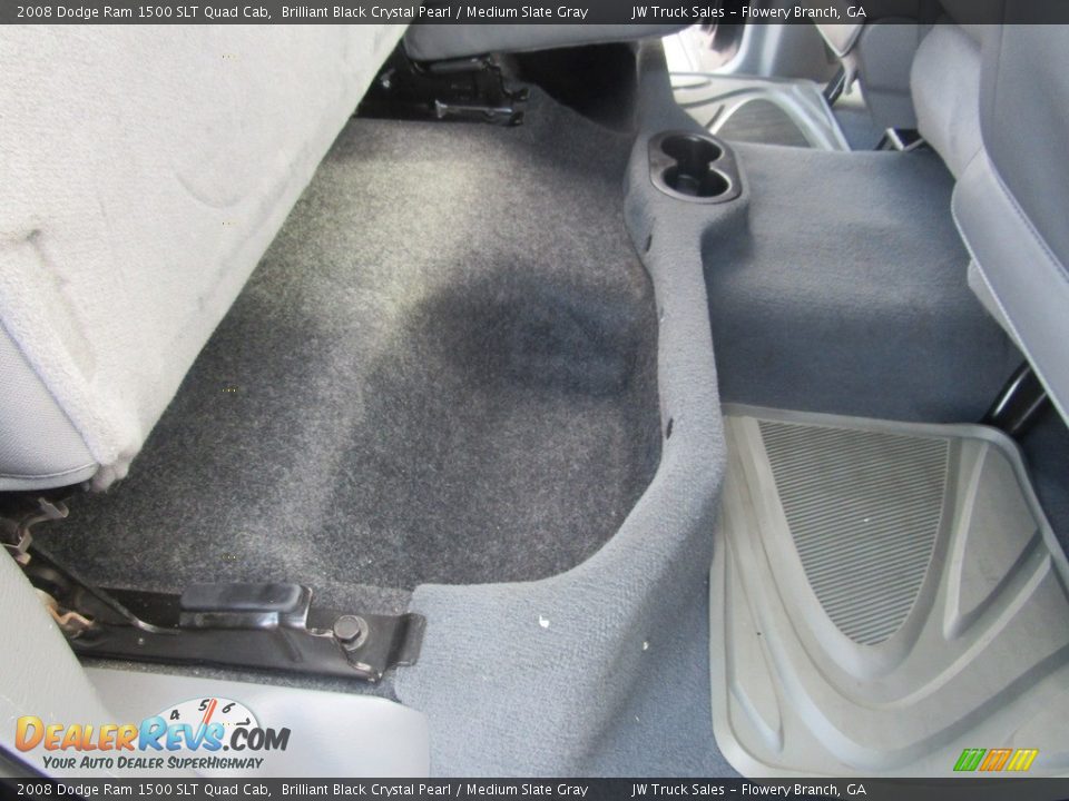 2008 Dodge Ram 1500 SLT Quad Cab Brilliant Black Crystal Pearl / Medium Slate Gray Photo #33