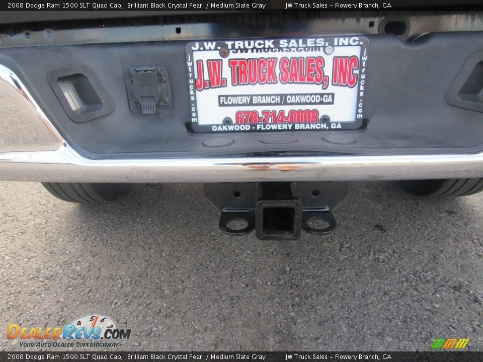 2008 Dodge Ram 1500 SLT Quad Cab Brilliant Black Crystal Pearl / Medium Slate Gray Photo #35