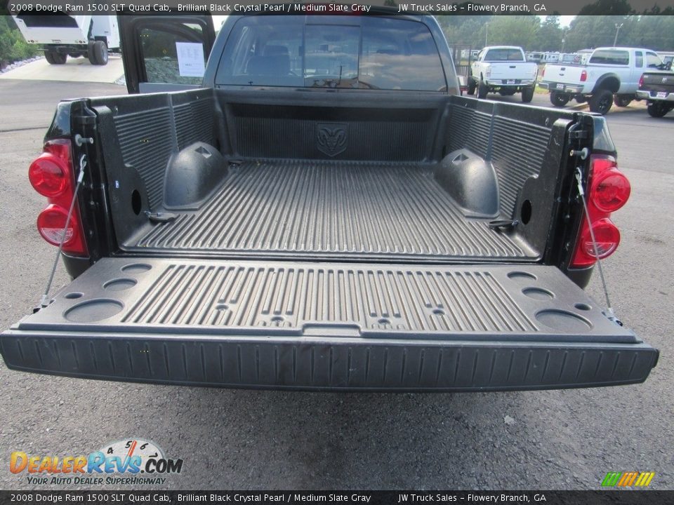 2008 Dodge Ram 1500 SLT Quad Cab Brilliant Black Crystal Pearl / Medium Slate Gray Photo #36