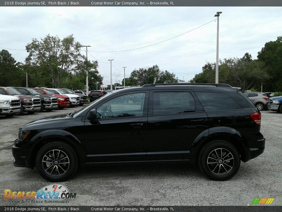 2018 Dodge Journey SE Pitch Black / Black Photo #2