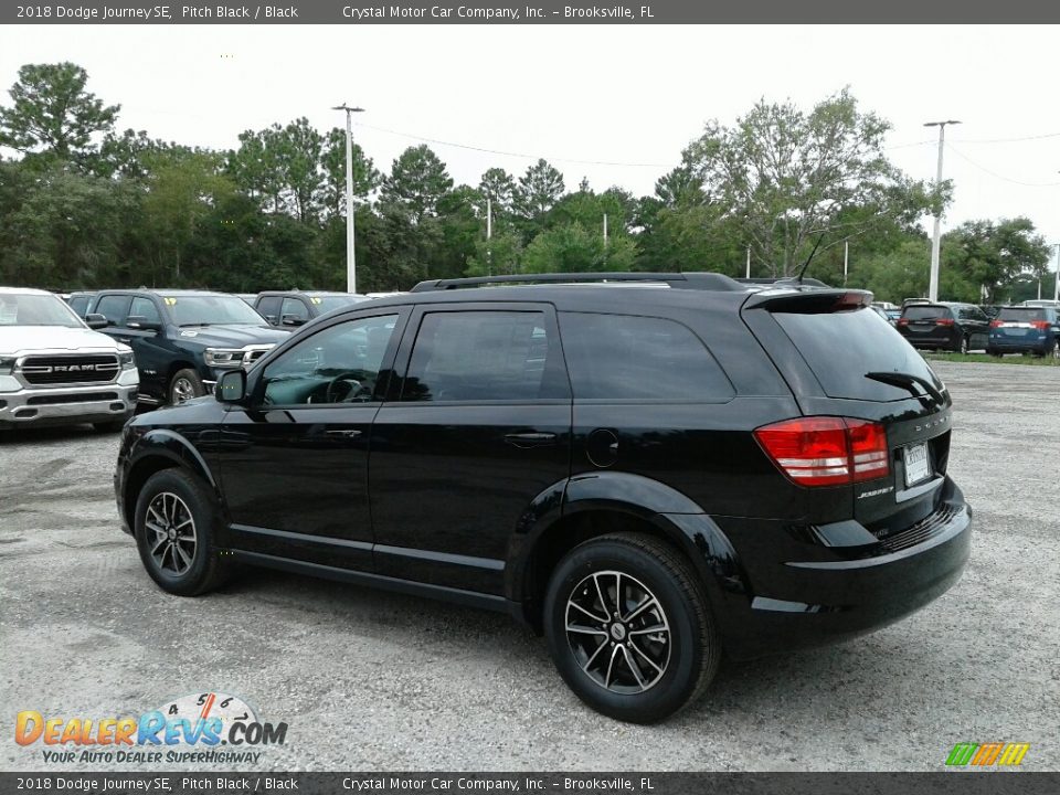 2018 Dodge Journey SE Pitch Black / Black Photo #3