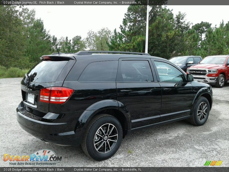 2018 Dodge Journey SE Pitch Black / Black Photo #5