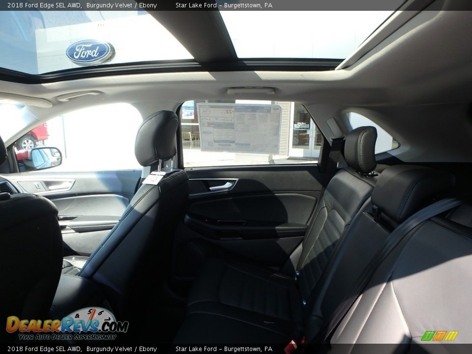 2018 Ford Edge SEL AWD Burgundy Velvet / Ebony Photo #11