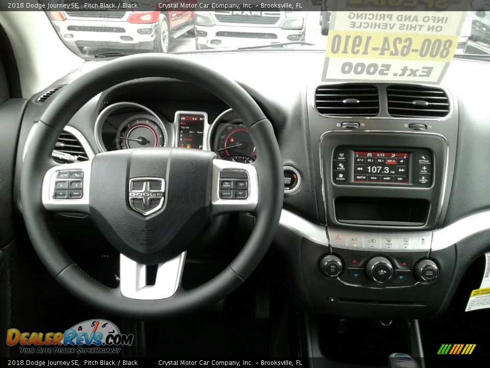 2018 Dodge Journey SE Pitch Black / Black Photo #13