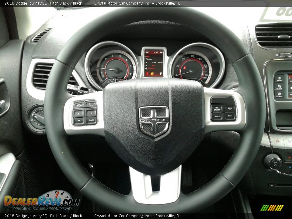 2018 Dodge Journey SE Pitch Black / Black Photo #14