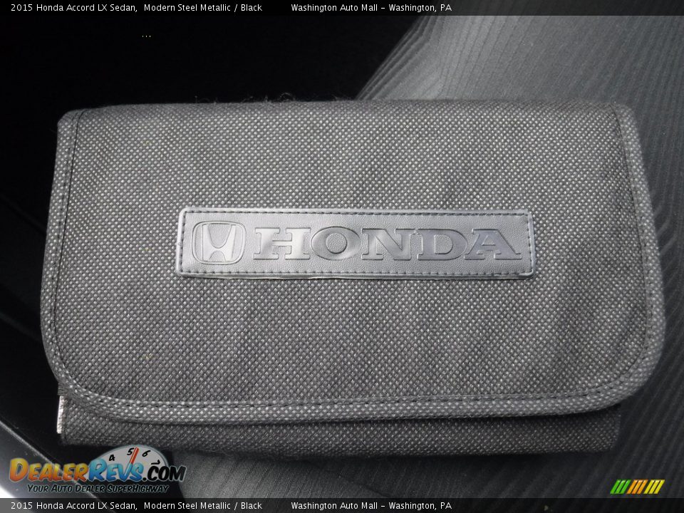 2015 Honda Accord LX Sedan Modern Steel Metallic / Black Photo #23