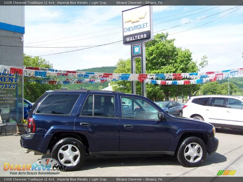 2008 Chevrolet TrailBlazer LS 4x4 Imperial Blue Metallic / Light Gray Photo #1