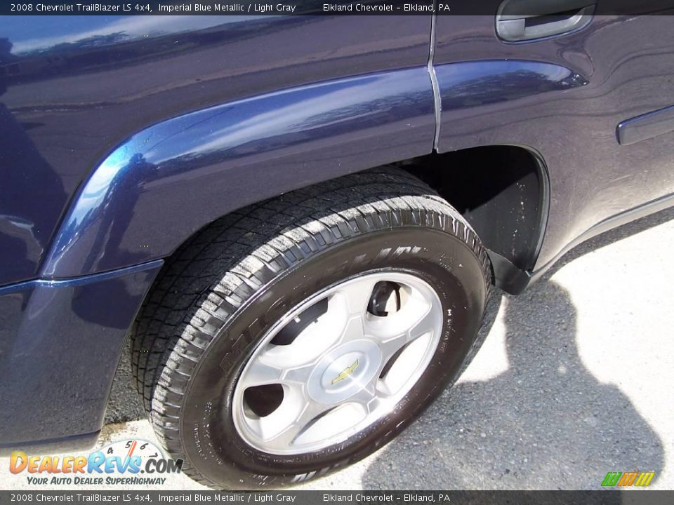 2008 Chevrolet TrailBlazer LS 4x4 Imperial Blue Metallic / Light Gray Photo #9
