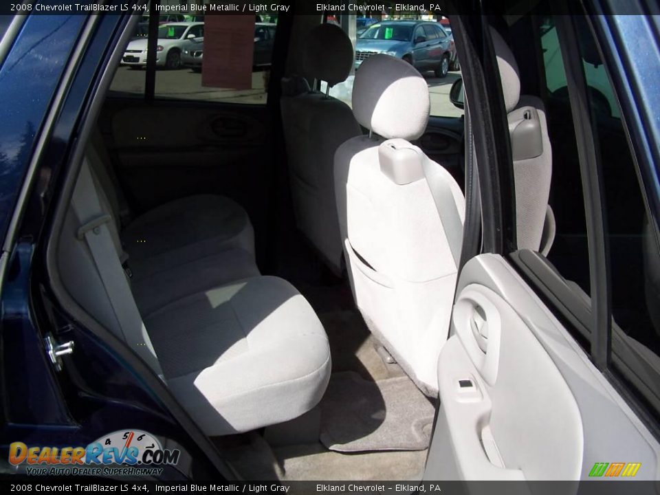 2008 Chevrolet TrailBlazer LS 4x4 Imperial Blue Metallic / Light Gray Photo #10