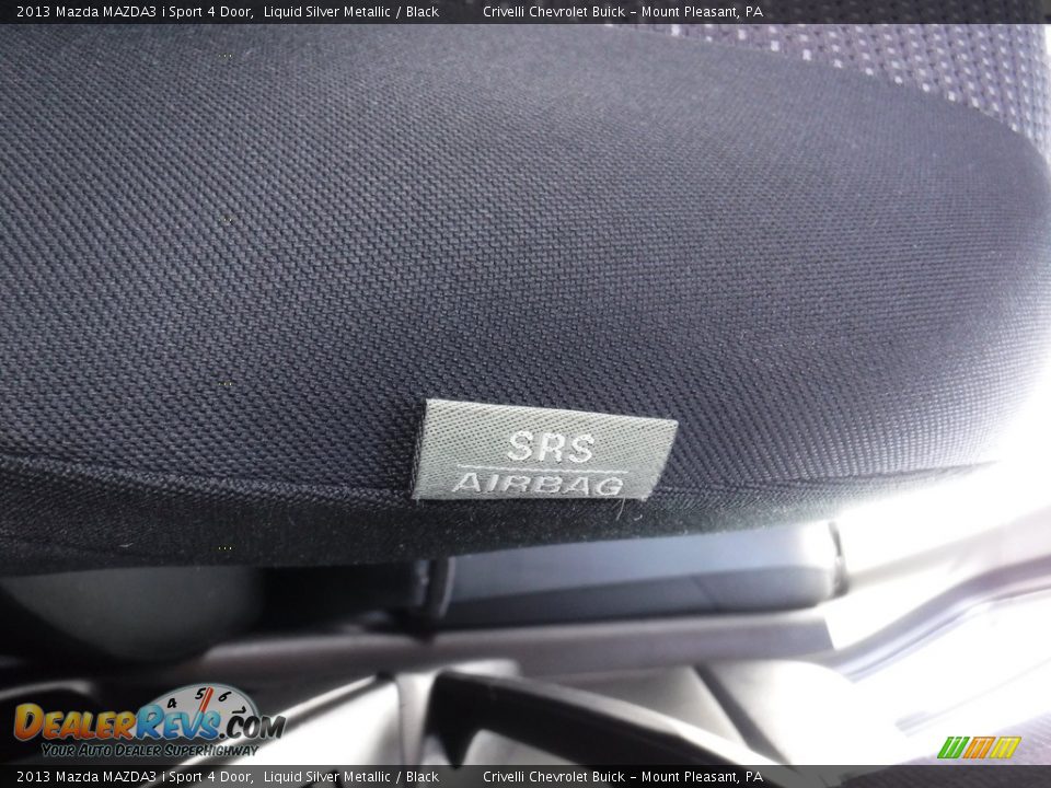 2013 Mazda MAZDA3 i Sport 4 Door Liquid Silver Metallic / Black Photo #14