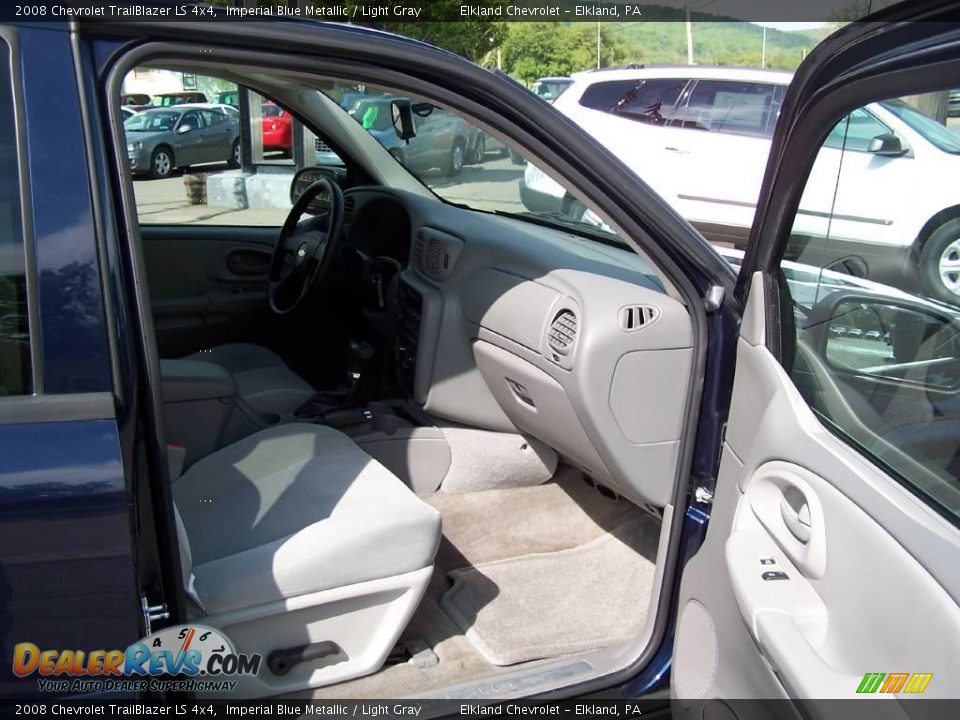 2008 Chevrolet TrailBlazer LS 4x4 Imperial Blue Metallic / Light Gray Photo #11