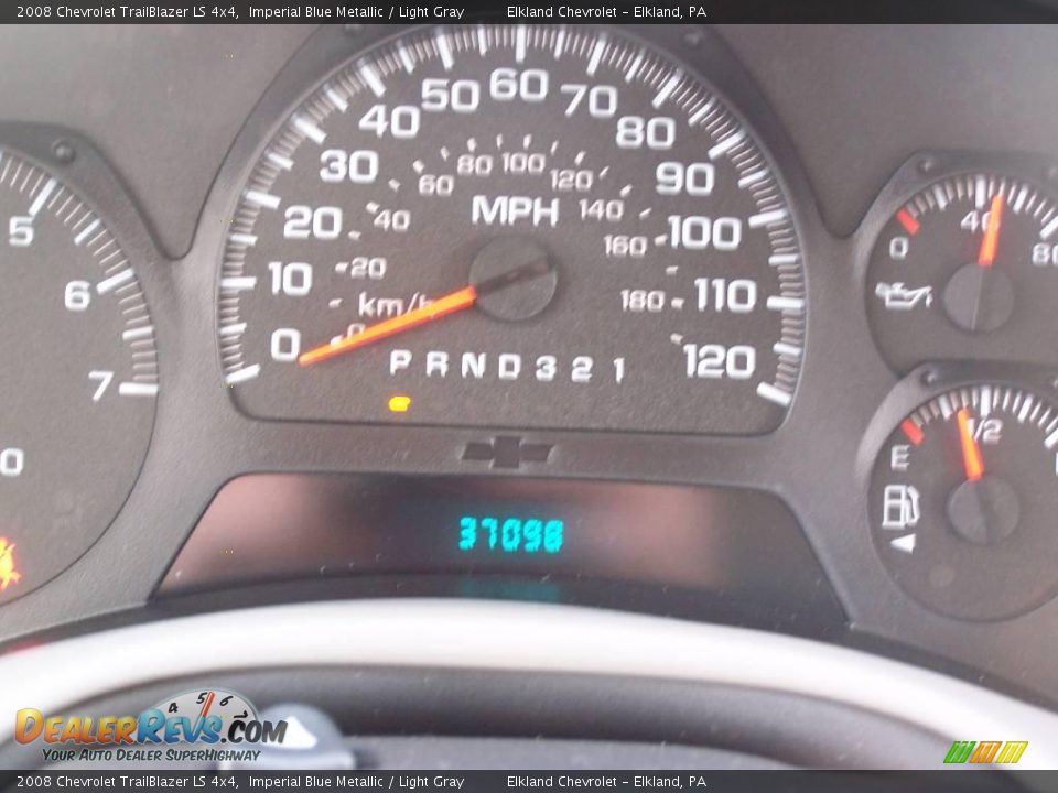 2008 Chevrolet TrailBlazer LS 4x4 Imperial Blue Metallic / Light Gray Photo #13