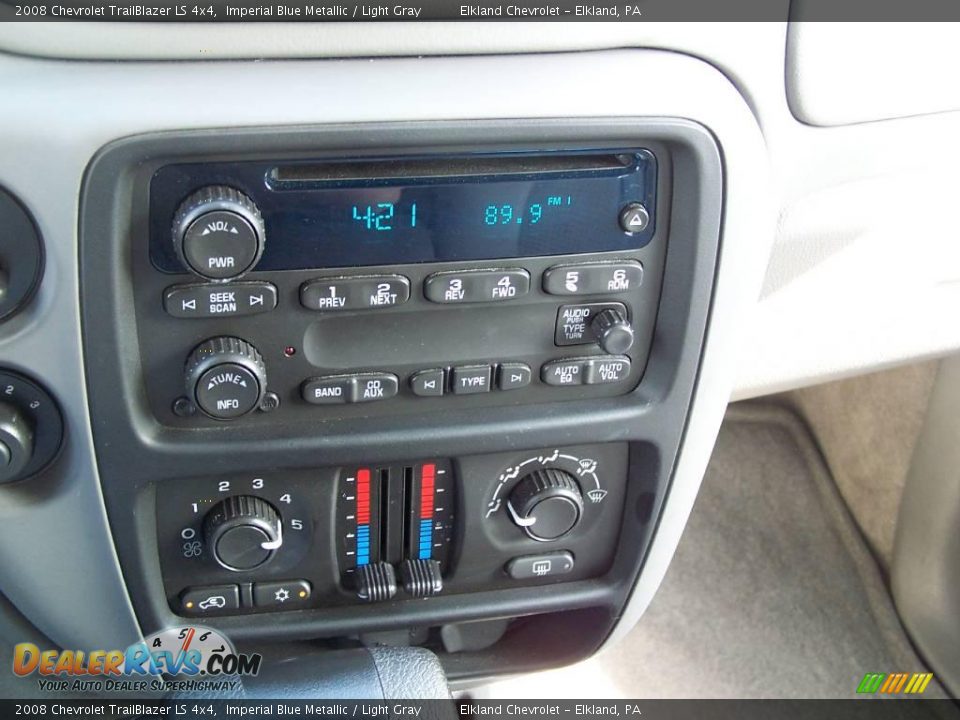2008 Chevrolet TrailBlazer LS 4x4 Imperial Blue Metallic / Light Gray Photo #14