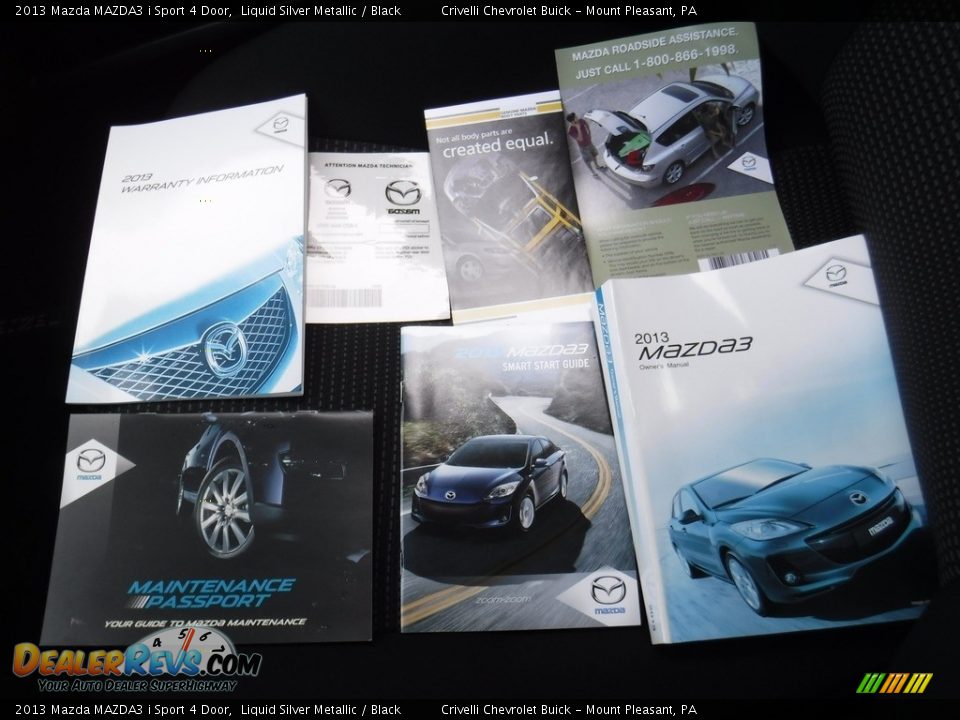2013 Mazda MAZDA3 i Sport 4 Door Liquid Silver Metallic / Black Photo #26