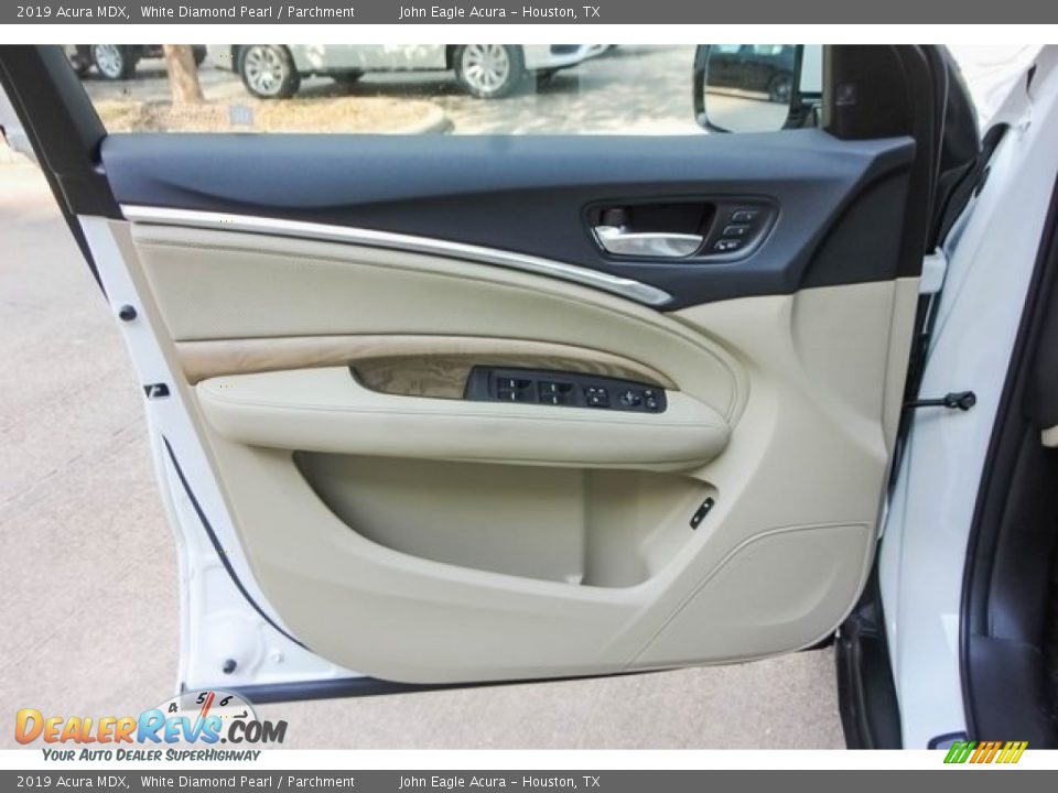 2019 Acura MDX White Diamond Pearl / Parchment Photo #17