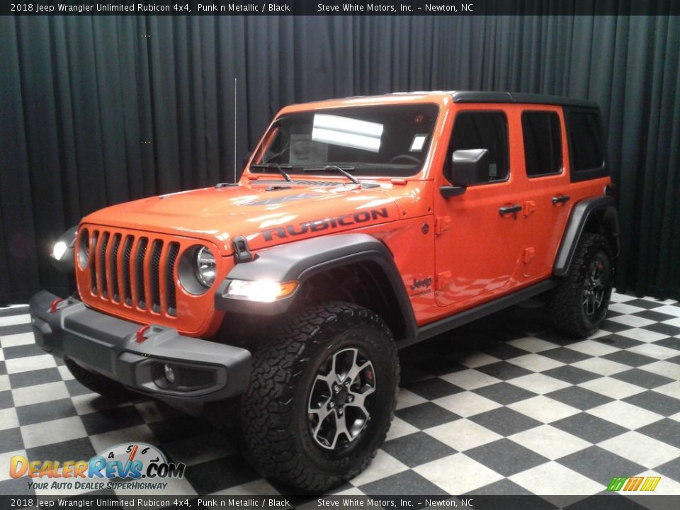 2018 Jeep Wrangler Unlimited Rubicon 4x4 Punk n Metallic / Black Photo #2
